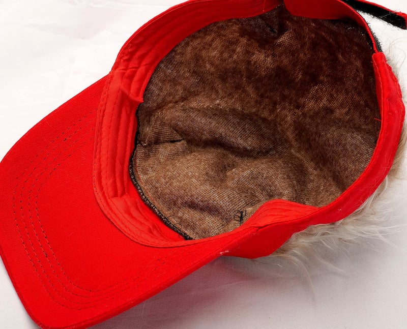 KELSOD Men's Hair Visor ​Sun Hats Visor with Hair Fake Hat with Hairs for Men Novelty Spiked Adjustable Baseball Caps Funny Gift - Image 5